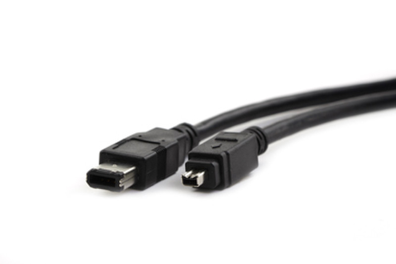 IPOINT IEEE 1394 Firewire 5m 6-p 4-p Black firewire cable