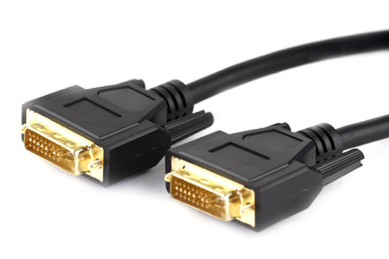IPOINT DVI Cable 1m DVI-D DVI-D Schwarz DVI-Kabel