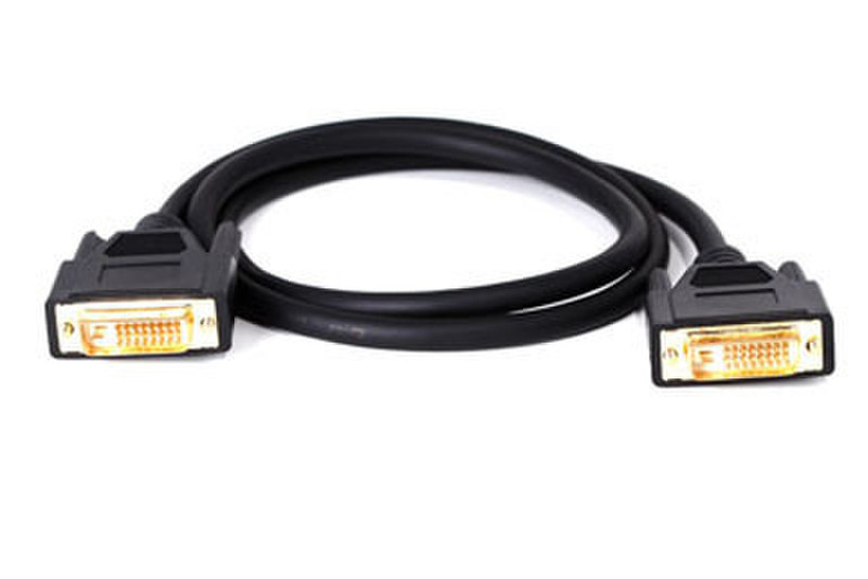 IPOINT DVI Cable 3m DVI-D DVI-D Schwarz DVI-Kabel