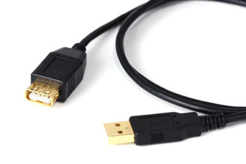 IPOINT USB2.0 Extension Cable 1m USB A USB A Black