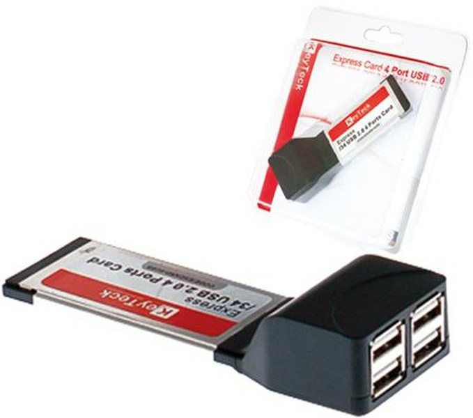 Keyteck EXCARD-4USB Внутренний USB 2.0 интерфейсная карта/адаптер