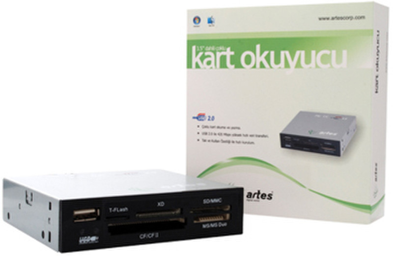 Artes CRD-007 Внутренний USB 2.0 устройство для чтения карт флэш-памяти