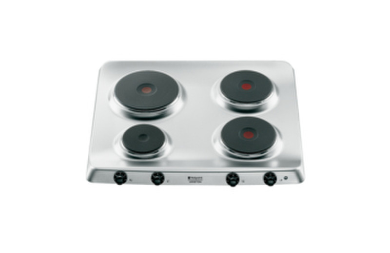 Hotpoint PF 604 (IX)/HA built-in Sealed plate Stainless steel hob
