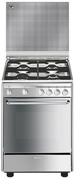 Smeg CX5SV Freestanding Gas hob A Stainless steel cooker