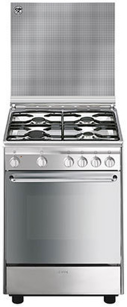 Smeg CX6SV8 Freestanding Gas hob A Stainless steel cooker