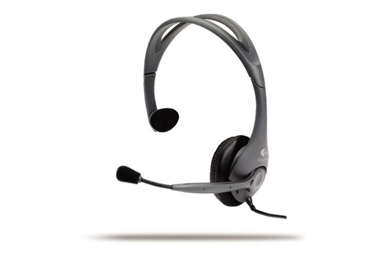 Logitech Vantage USB Headset Monophon Silber Headset