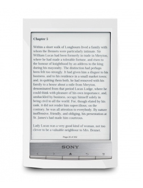 Sony PRS-T1 6" Touchscreen 2GB Wi-Fi White e-book reader