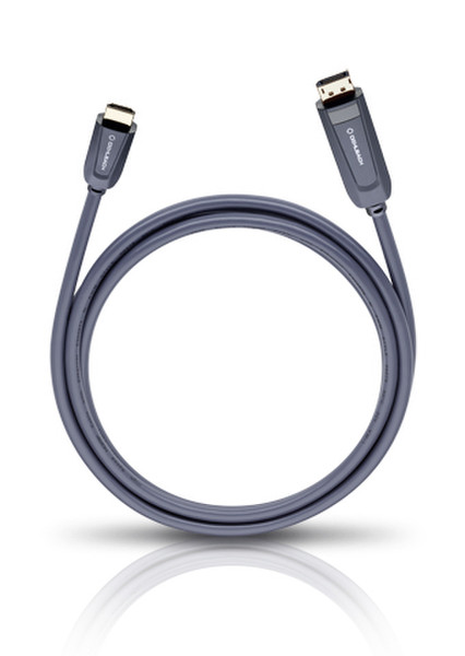 OEHLBACH 9201 1.2m DisplayPort HDMI Grey video cable adapter