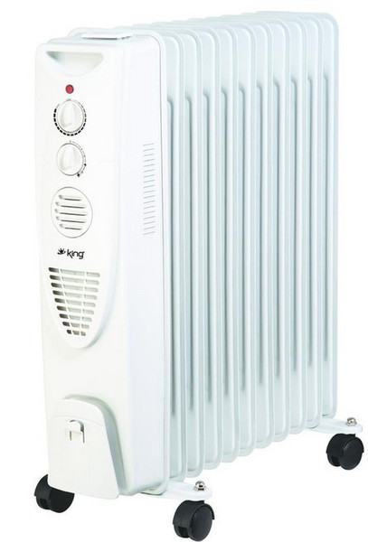 King K-6200 Floor 2000W White radiator electric space heater