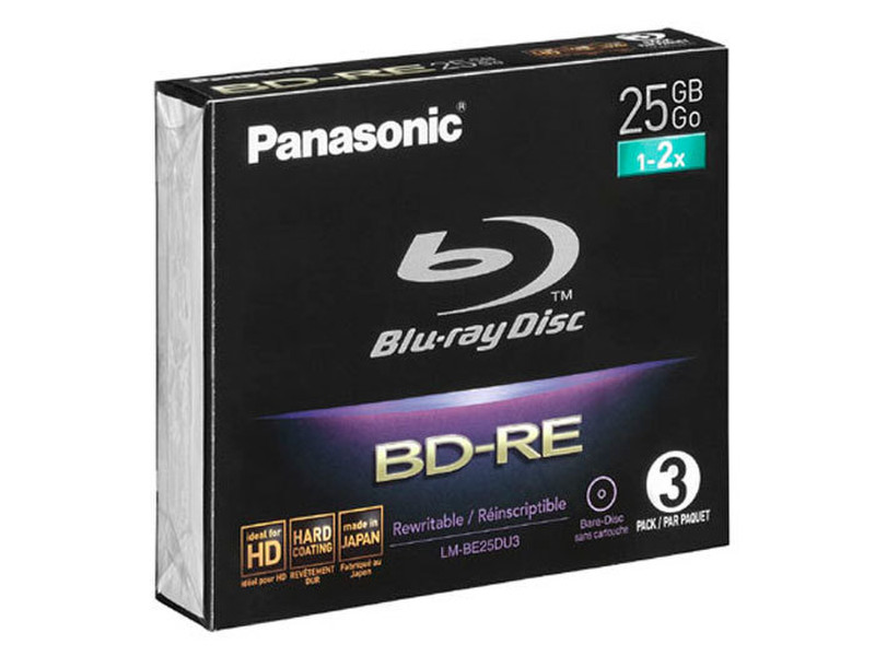 Panasonic LM-BE25DU чистые Blu-ray диски