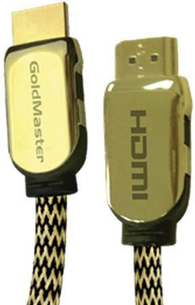GoldMaster CAB-21 HDMI 1.5м HDMI HDMI Черный, Золотой HDMI кабель