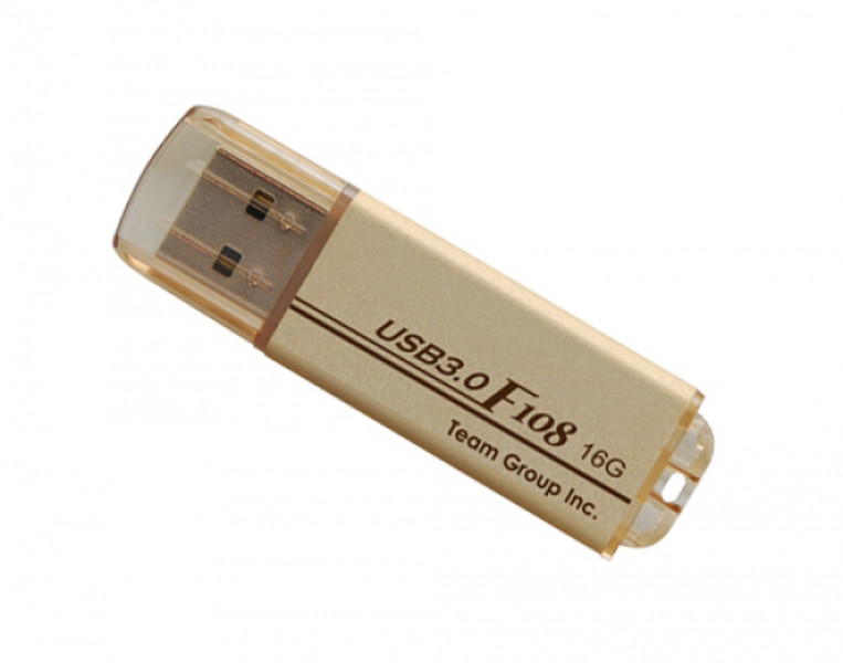 Team Group F108 USB 3.0 16GB 16GB USB 3.0 (3.1 Gen 1) Typ A Gold USB-Stick