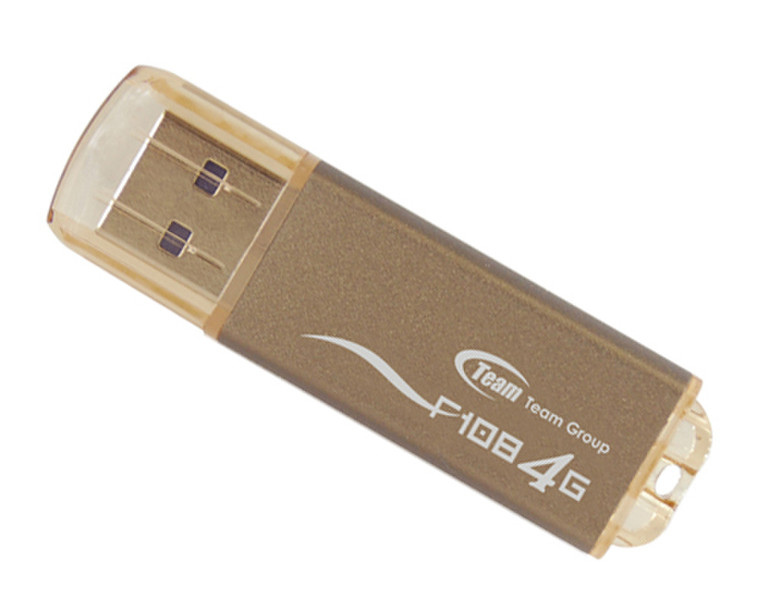 Team Group F108 4GB 4ГБ USB 3.0 (3.1 Gen 1) Type-A Коричневый USB флеш накопитель