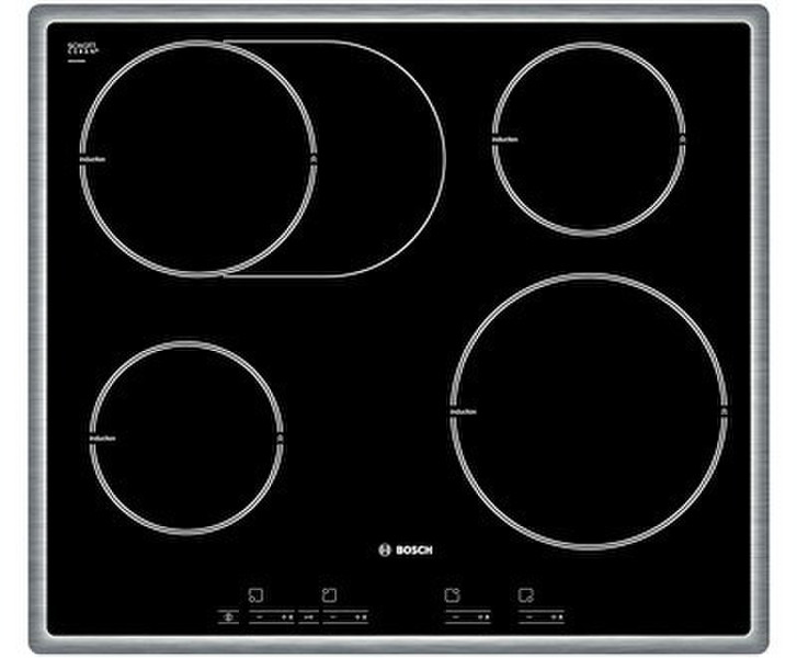 Bosch PIB645E14E built-in Electric induction Black,Stainless steel hob