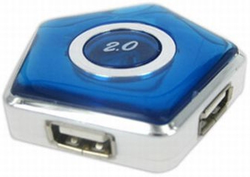BlueZen BUH-11 480Мбит/с Синий хаб-разветвитель
