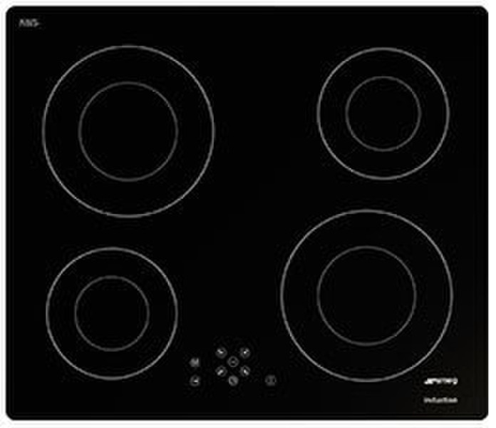 Smeg SI642D Eingebaut Elektrische Induktion Schwarz Kochfeld