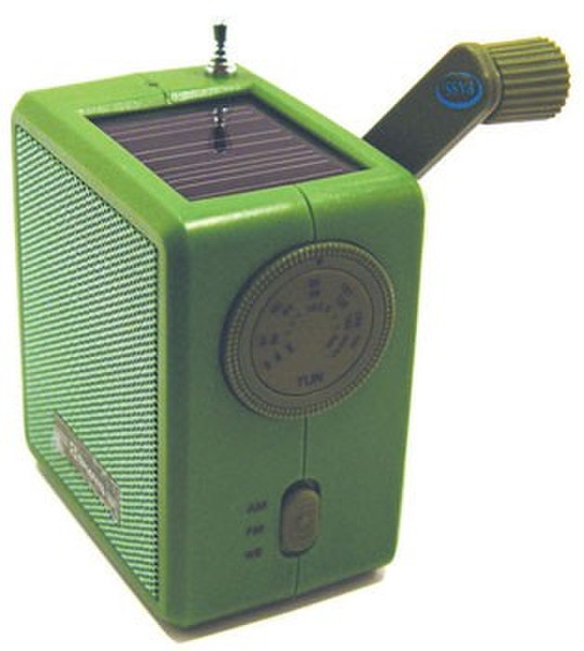 Kikkerland KKRA06 Портативный Цифровой Зеленый радиоприемник
