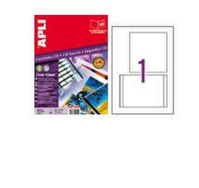 APLI 10254 White printer label