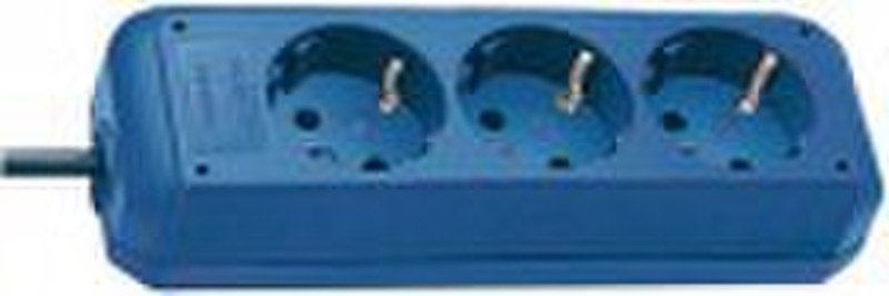 Brennenstuhl Eco-Line 3AC outlet(s) 1.5m Blau Spannungsschutz