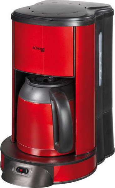 Bomann KA 1961 CB Drip coffee maker 1L 10cups Red