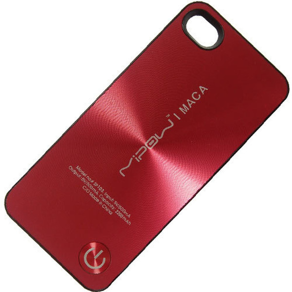 MiPow Maca 2200 Color Power Case for iPhone 4 / 4S Cover case Rot