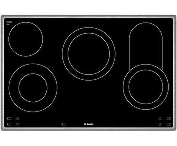 Bosch NKC845P14 Встроенный Ceramic hob Черный плита