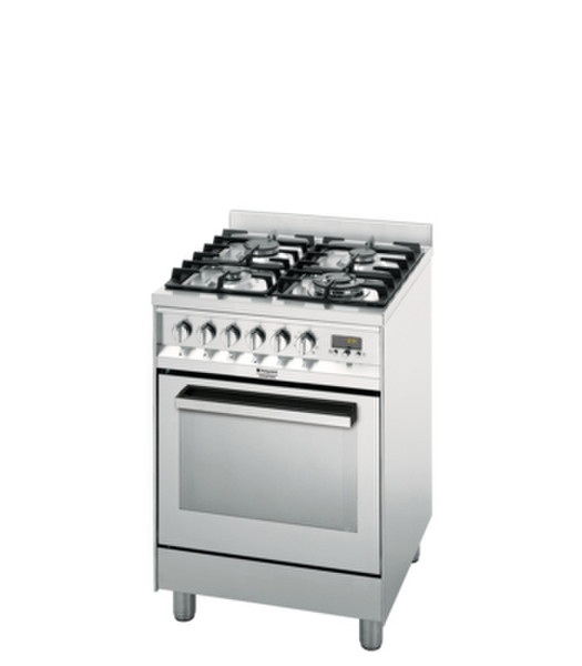 Hotpoint CP65SFA /HA Freistehend Gas hob A Edelstahl Küchenherd