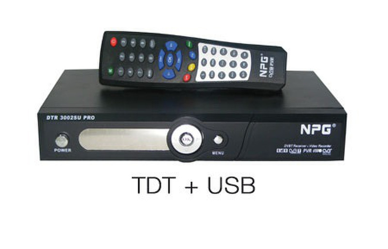 NPG DTR 3002SU PRO Cable Black TV set-top box