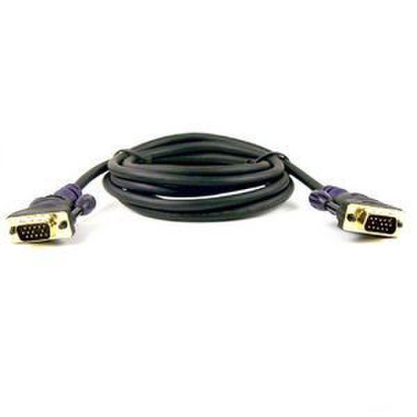 Belkin F2N028B7.5-GLD 7.5м VGA (D-Sub) VGA (D-Sub) Черный VGA кабель