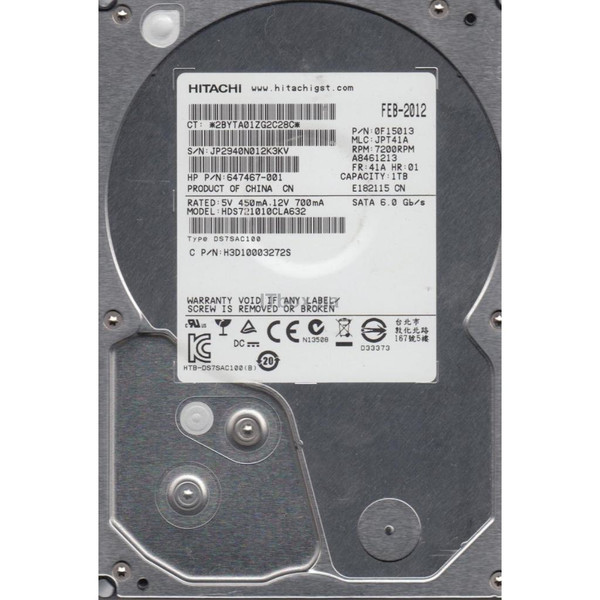 Hitachi HDS721010CLA632 1000GB Serial ATA III hard disk drive