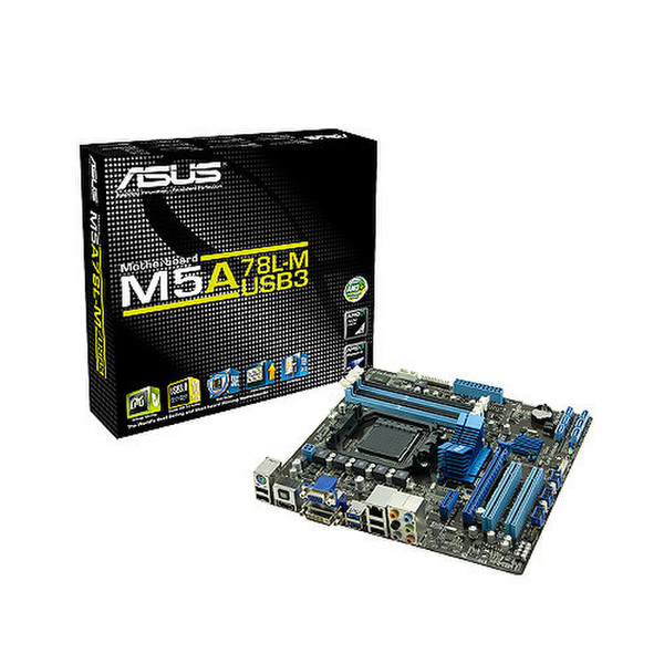 ASUS M5A78L-M/USB3 AMD 760G Socket AM3+ Микро ATX