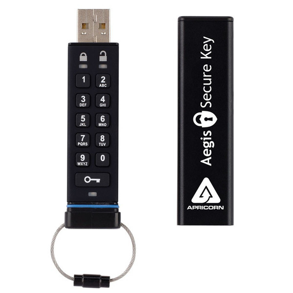 Apricorn ASK-256-4GB 4GB USB 2.0 Type-A Black USB flash drive