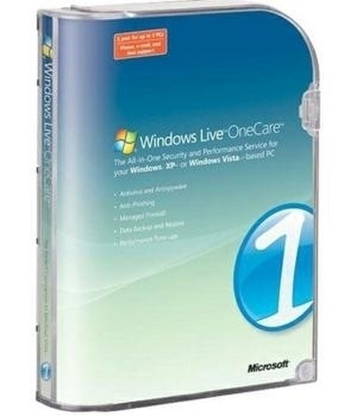 Microsoft Live OneCare v2, EN English