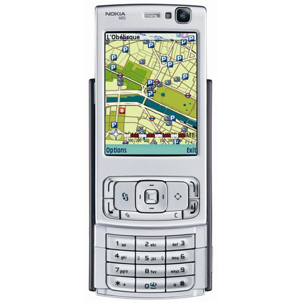 Nokia N95 Single SIM Silber Smartphone