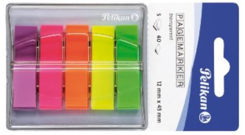 Pelikan Pagemarker 132 Flexible bookmark Green,Orange,Pink,Purple,Yellow 200pc(s)