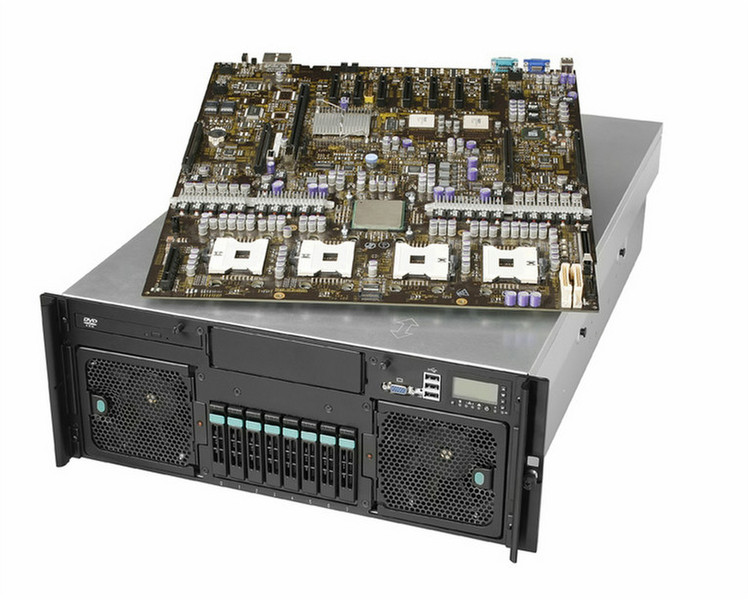 Intel SFC4UR 4U Черный server barebone система