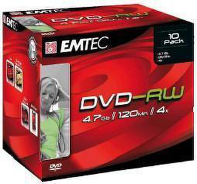 Emtec DVD-RW 4,7GB 10 pack 4.7GB DVD-RW