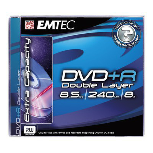 Emtec DVD+R 5 Pack 8.5GB DVD+R DL 5pc(s)