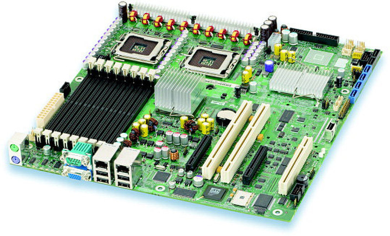 Intel Server Board S5000VSASASR Intel 5000V Socket J (LGA 771) SSI EEB материнская плата для сервера/рабочей станции