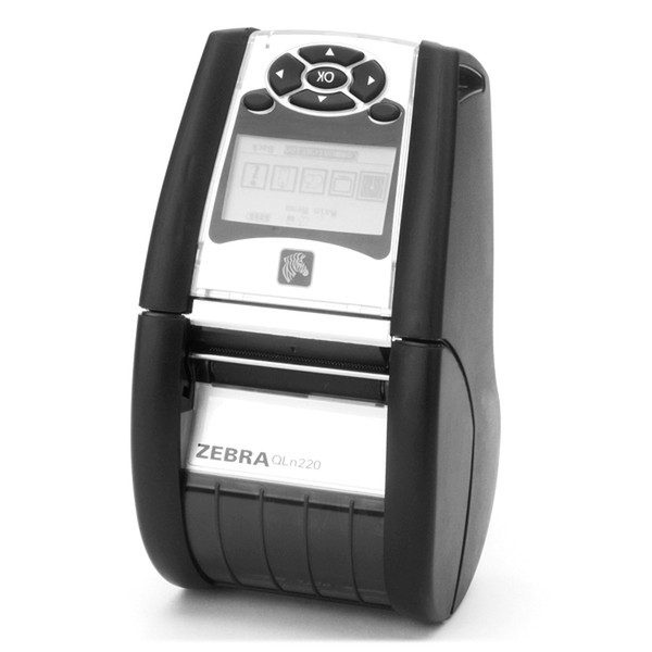 Zebra QLn220 direct thermal Mobile printer 203 x 203DPI Black,Silver
