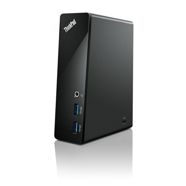 Lenovo USB 3.0 Dual Video - UK & IRE USB 3.0 (3.1 Gen 1) Type-A Черный док-станция для ноутбука