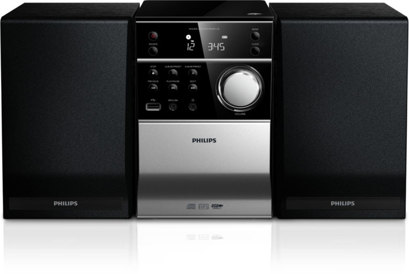 Philips MCM1110/12 10Вт Черный домашний музыкальный центр