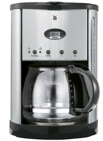 WMF Glas Genio Drip coffee maker 10cups Stainless steel