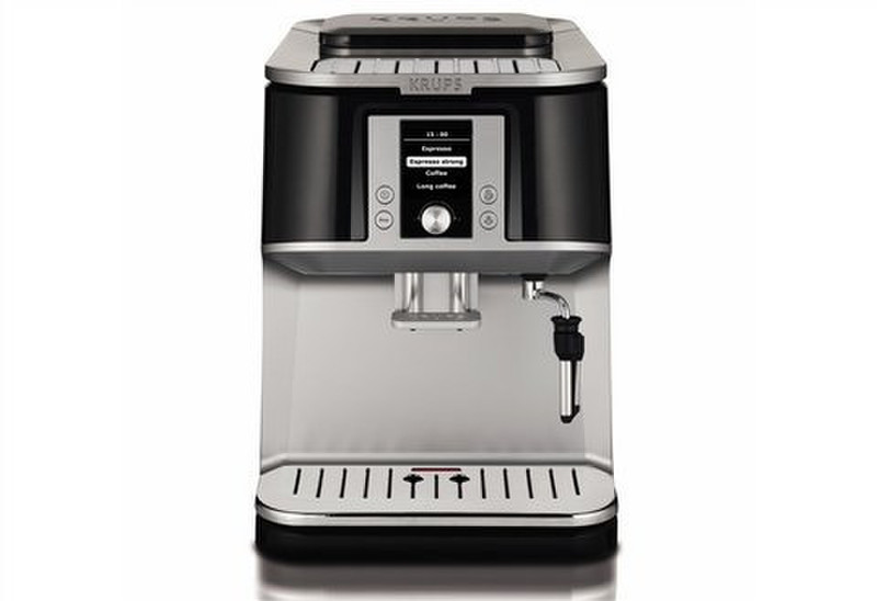 Krups EA 8320 Espresso machine 1.7л 12чашек Черный, Нержавеющая сталь кофеварка
