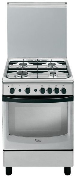 Hotpoint CG64SG1 (X) I /HA Freistehend Gas hob Edelstahl Küchenherd