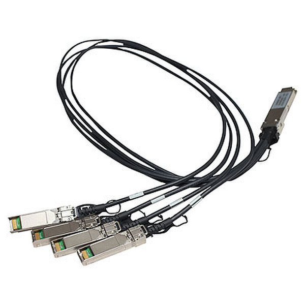 Hewlett Packard Enterprise X242 QSFP 4x10G SFP+ 1m DAC 1m Black networking cable
