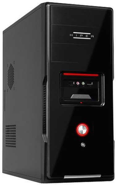 Hiper 3052 BL Midi-Tower 230W Black,Red computer case