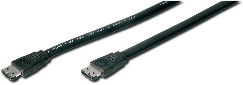 ASSMANN Electronic AK-ESATA-075 0.75м eSATA eSATA Черный кабель SATA