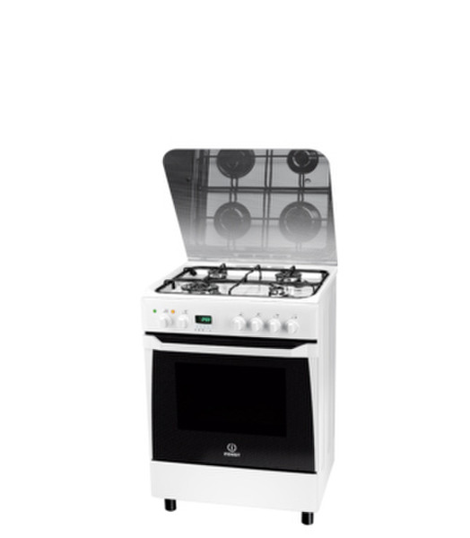 Indesit KN6T76SA(W)/I Freestanding Gas hob A cooker