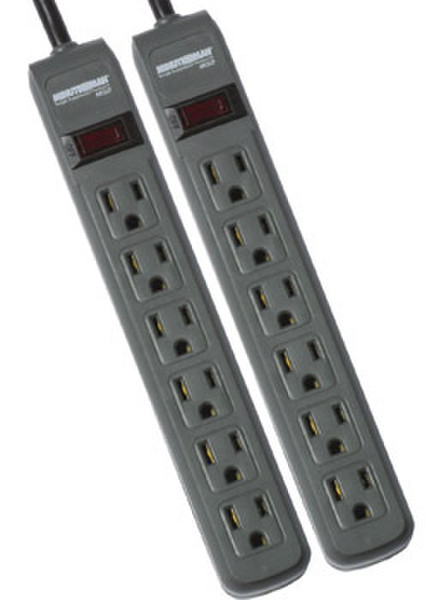 Minute Man MMS362P 6AC outlet(s) 120V 0.91m Grey surge protector